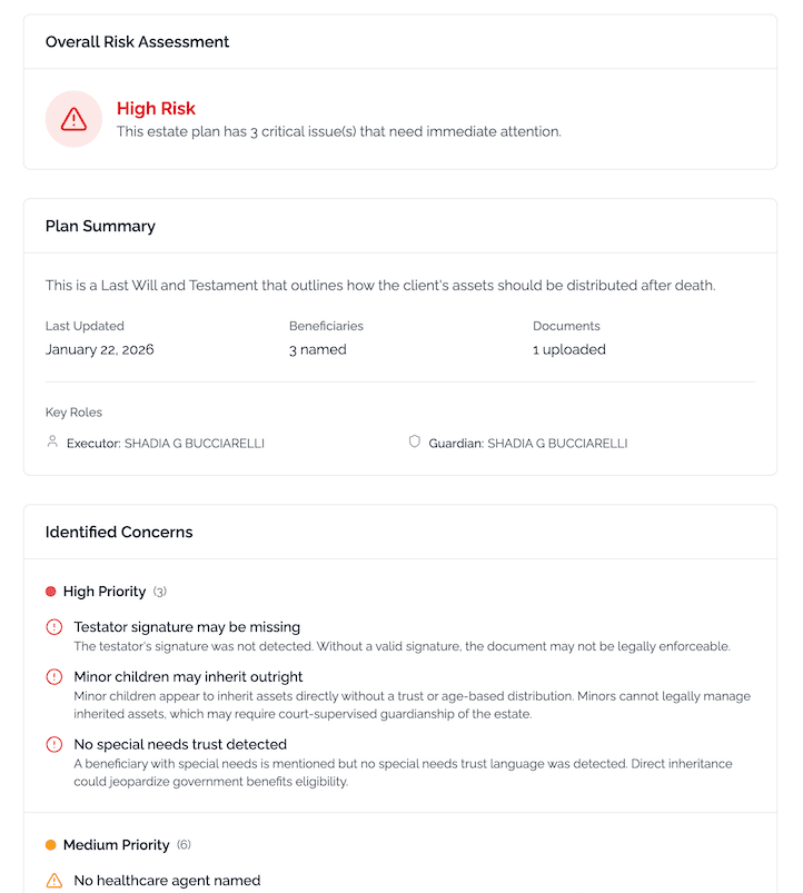 BeyondWill Plan Analyzer